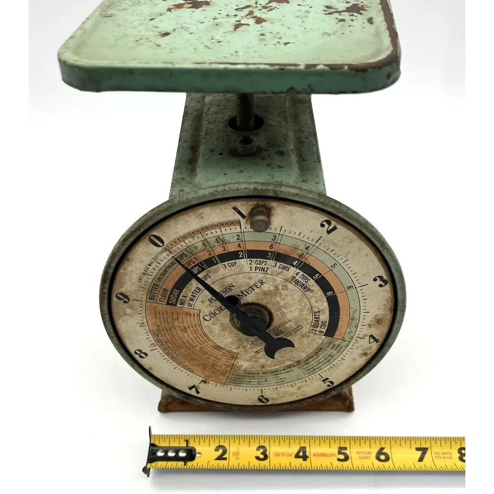 Antique 1930s Hanson Cook-O-Meter Kitchen‎ Scale 10 Pounds